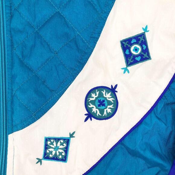 90s color block windbreaker jacket 1990s vintage - Picture 3 of 4